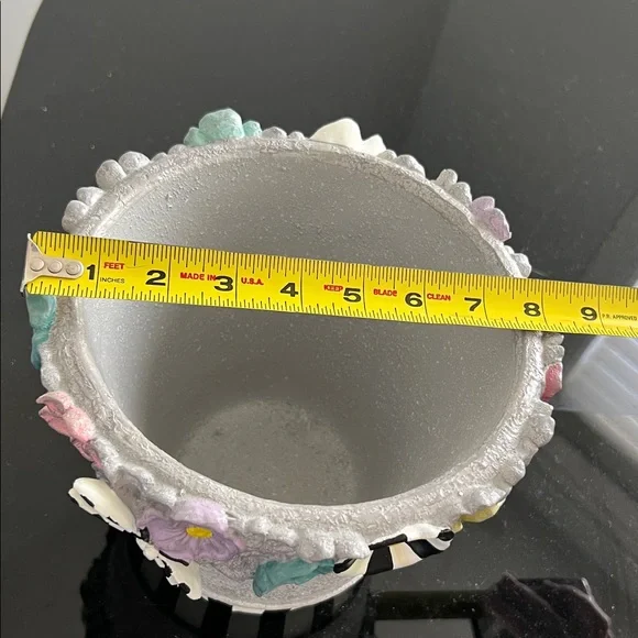 MacKenzie-Childs Maia Small Hand-Painted Resin Pot - Picture 9 of 12